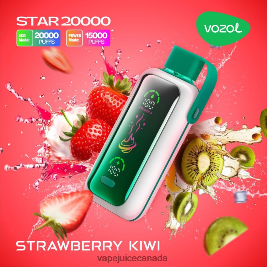 Vape Disposable Canada - VOZOL STAR 20000 2DR00X20 STRAWBERRY KIWI
