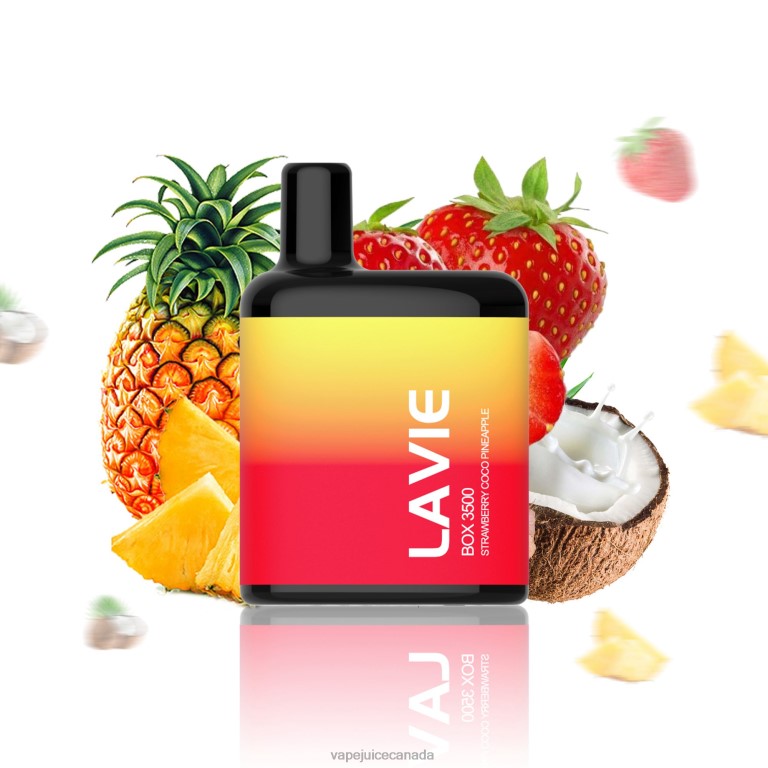 Vape Juice - LAVIE BOX 3500 Puffs Strawberry Coco Pineapple 24248207
