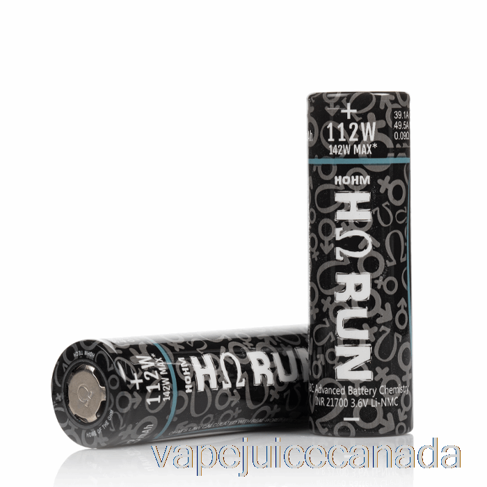 Vape Juice Hohm Tech RUN 21700 3023mAh 39.1A Battery Two Batteries Pack