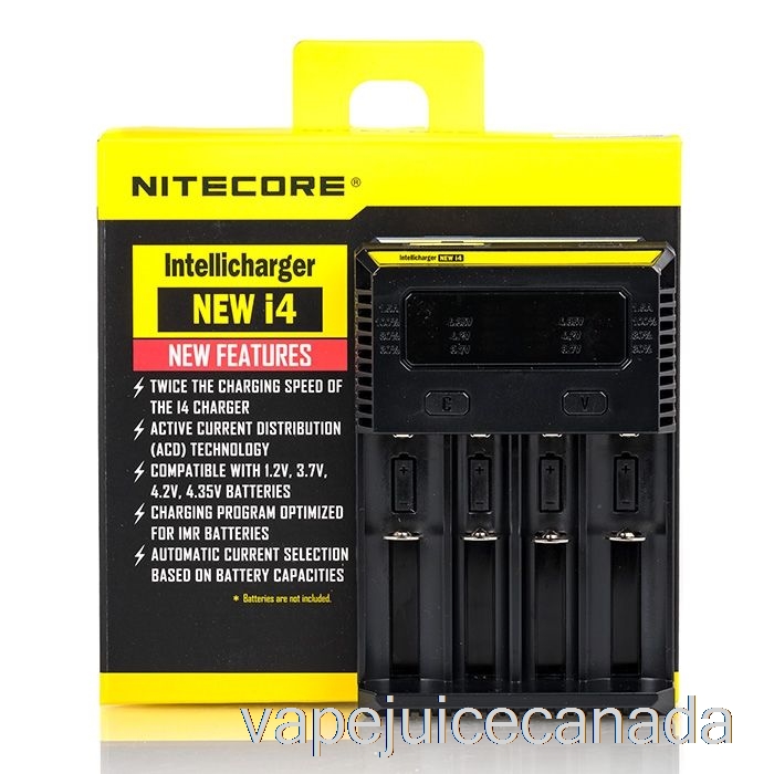 Vape Disposable Canada Nitecore i4 Battery Charger V2 (4-Bay)
